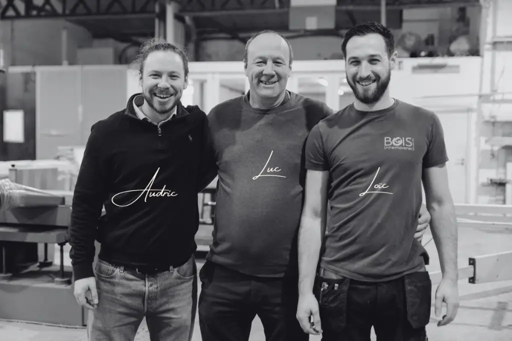 Audric Penna, Luc Penna, Loïc Penna, menuisiers artisans