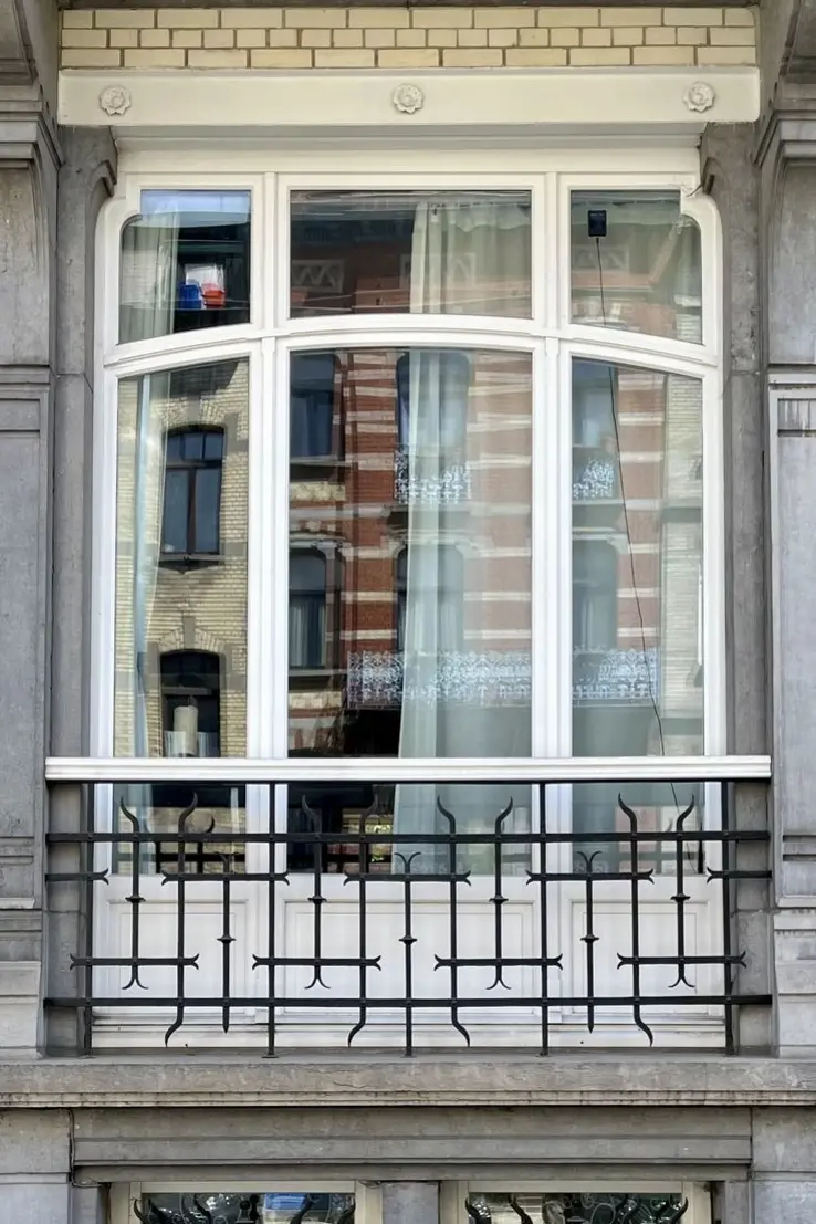 Châssis Art nouveau blanc
