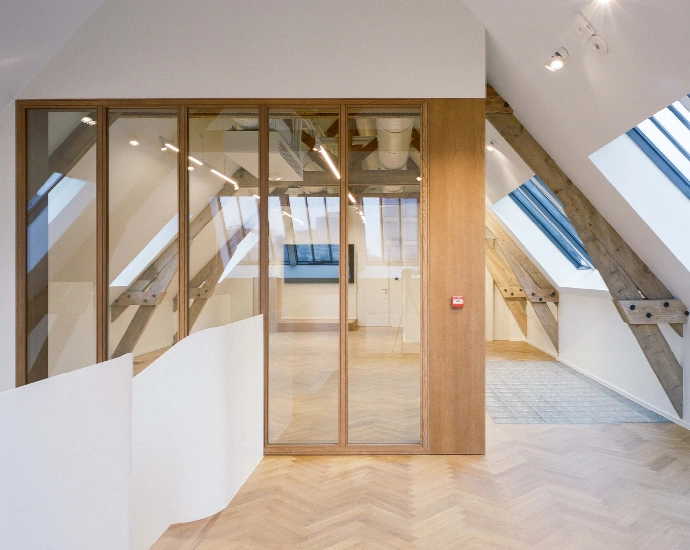 Cloisons bois et parquet bois