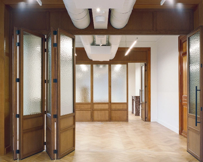 Cloisons bois et parquet bois