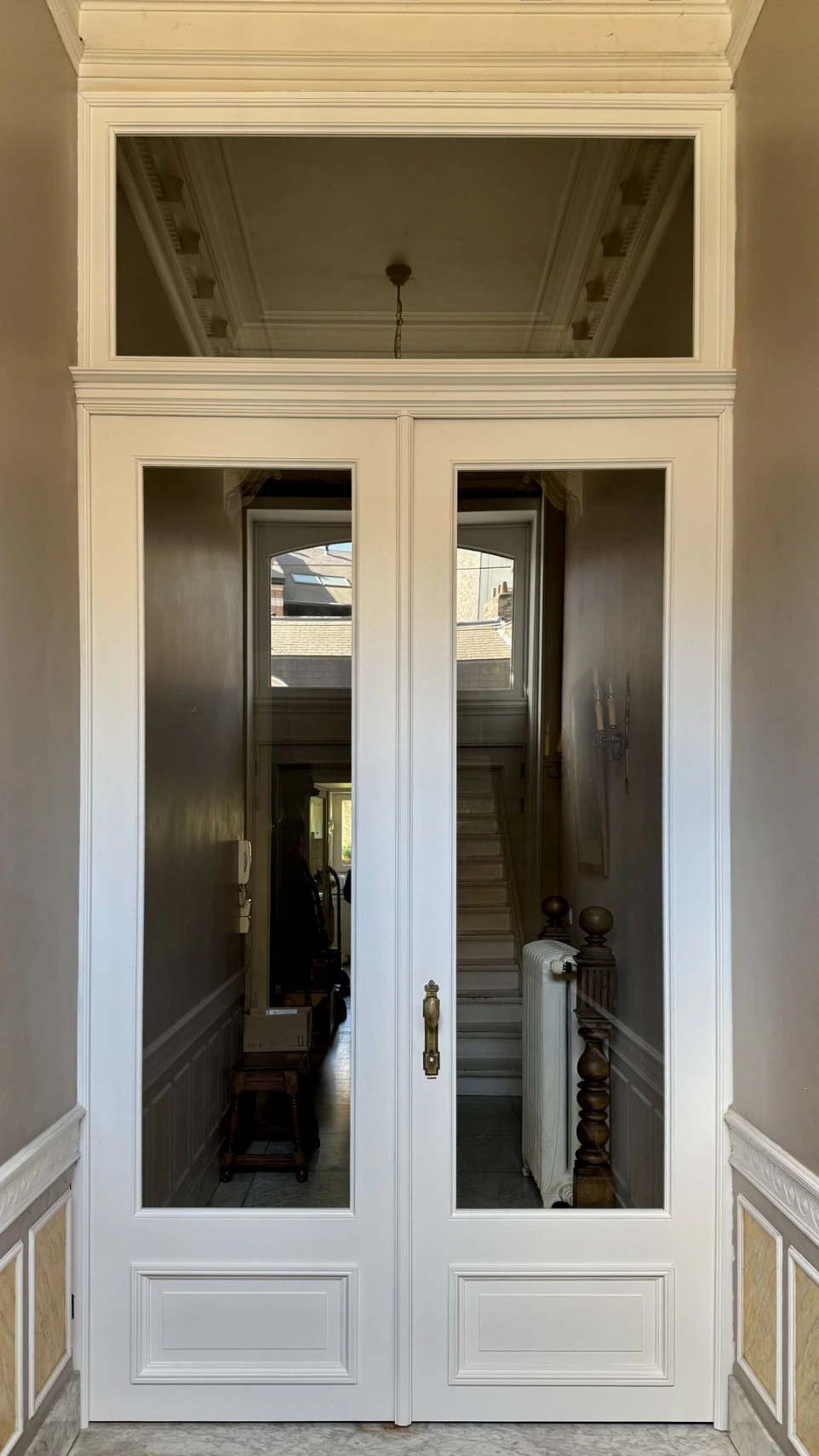 Double porte intérieure maison de maître