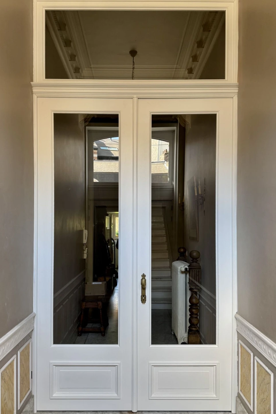 Double porte intérieure maison de maître
